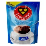 Caf� Sol�vel 3 Cora��es Descafeinado Refil 50g