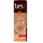 Caf� com Leite em C�psula Tres 90g com 10un