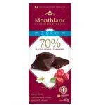 Chocolate 70% Cacau com Cranberry Zero A��car Montblanc 80g