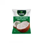 Coco ralado �mido e Ado�ado em flocos Copra 100g