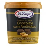 Sorvete La Basque Chocolate com Am�ndoas Pote 500ml