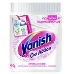 Tira Manchas Em P� Crystal White Oxi Action para Roupas Brancas Vanish 450g