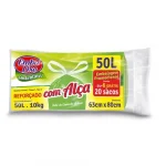 Saco de Lixo Refor�ado com Al�a Sustent�vel Embalixo 20un 50l