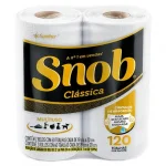 Toalha de Papel Folha Dupla Cl�ssica 19x20cm Snob 2un