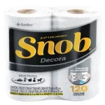 Toalha de Papel Folha Dupla Snob Pacote 2 Unidades