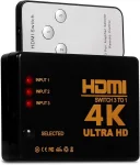 SWITCH 4K HDMI 3 ENTRADAS / 1 SAIDA COM CONTROLE REMOTO SWITCH 4K HDMI 3 ENTRADAS / 1 SAIDA COM CONTROLE REMOTO