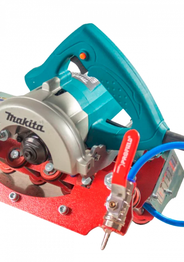 Master Aluminium com a serra- mrmore Makita 4100NH2Z