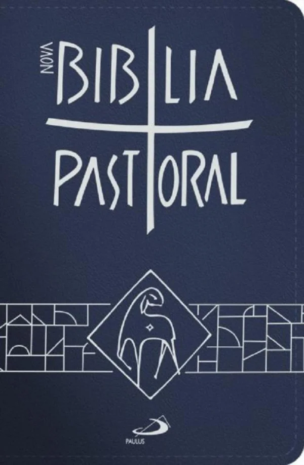 Bíblia Sagrada Pastoral Bolso - Zíper Azul