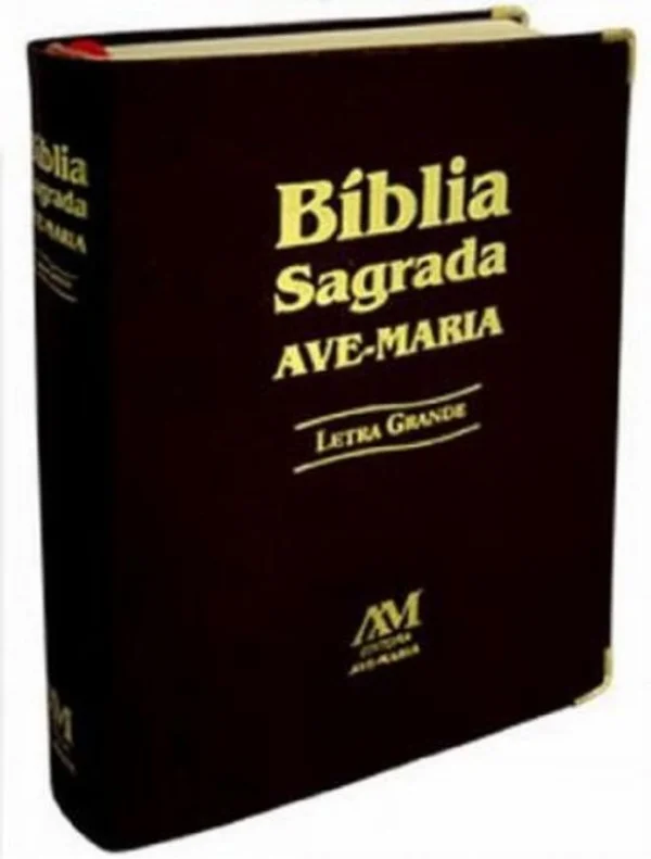 Bíblia Ave Maria Luxo Letra Grande Capa Preta