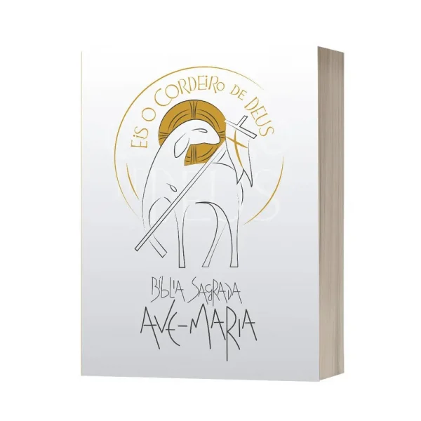 B�blia Sagrada Ave-Maria - Eis o Cordeiro de Deus - Branca