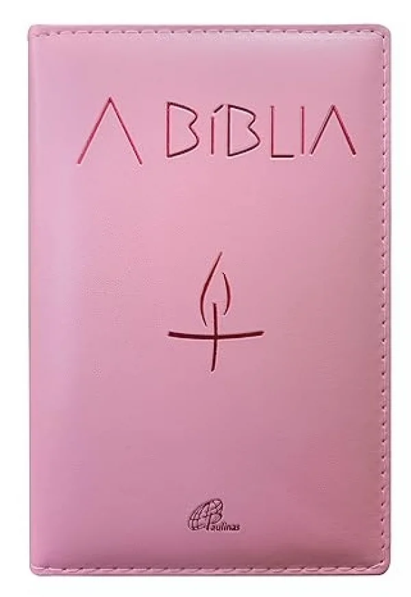 Bíblia sagrada rosa - Almofadada