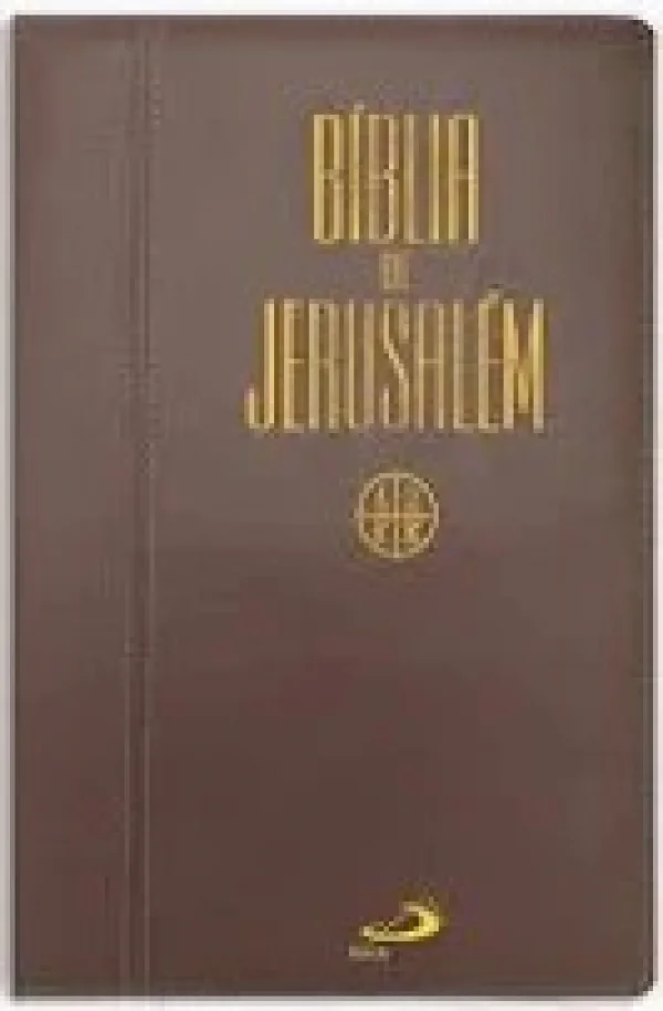 B�blia de jerusal�m letra grande, ziper (edi��o limitada)