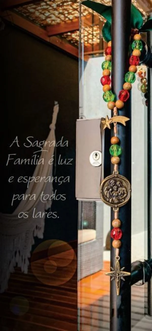 Dezena de Porta com Lao Conta 10mm Imbuia Conta Acrlica 12mm Verde e Vermelho