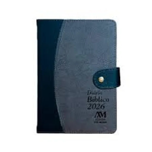 Drio bblico 2026 - luxo com fecho - cinza