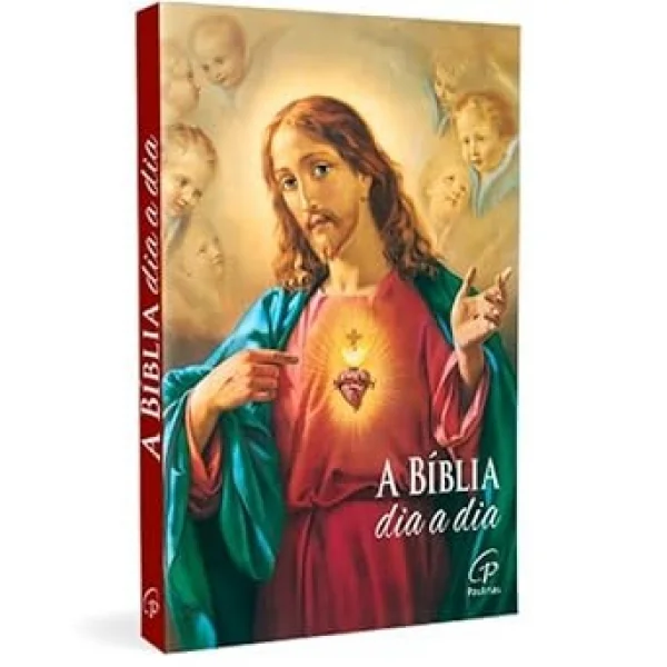 B�blia Dia a Dia 2026 Capa Cristal Cora��o de Jesus