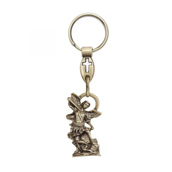 Chaveiro de São Miguel Arcanjo Ouro Velho