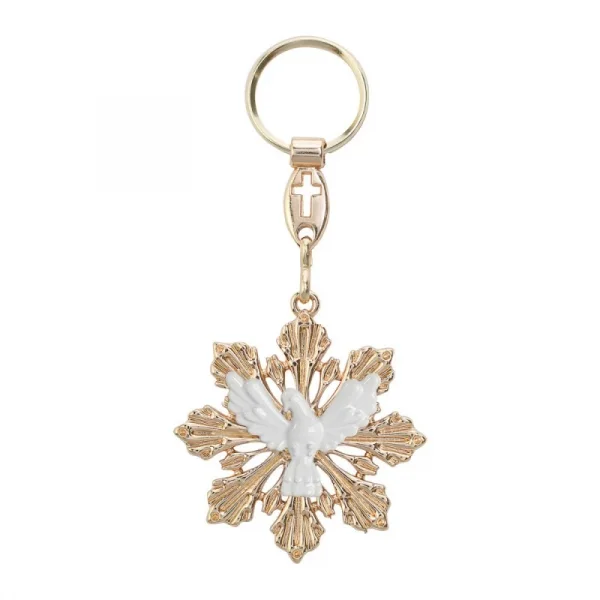 Chaveiro Esplendor do Divino Esp�rito Santo Dourado