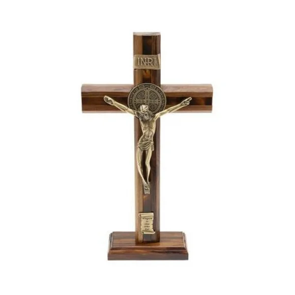 Crucifixo Ninguém Te Ama Como Eu - 26cm Ouro Velho
