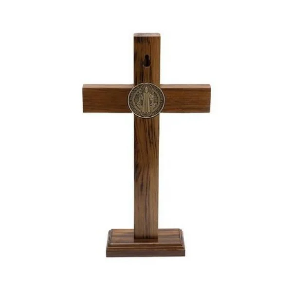 Crucifixo Ninguém Te Ama Como Eu - 26cm Ouro Velho