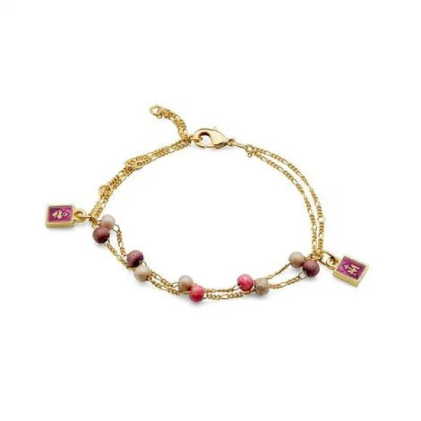 Pulseira Regulável Mad Canela 4 Mm Monograma Coração Jesus