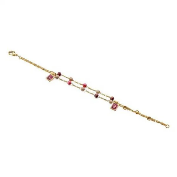 Pulseira Regulável Mad Canela 4 Mm Monograma Coração Jesus