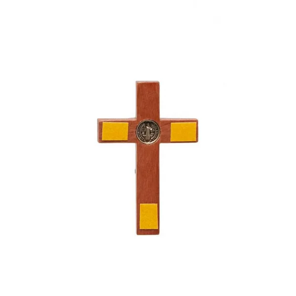Crucifixo de Parede 7cm com São Bento