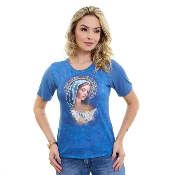 Baby Look Nossa Senhora com Espirto Santo