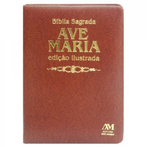 Bblia Sagrada Ave Maria - Edio Ilustrada - Marrom