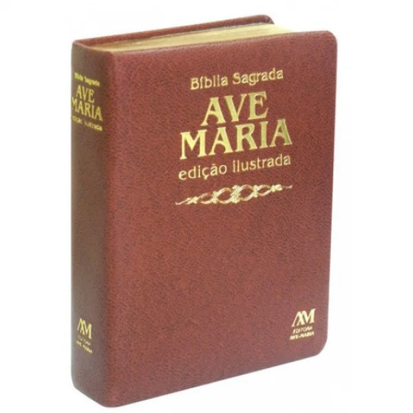 Bblia Sagrada Ave Maria - Edio Ilustrada - Marrom