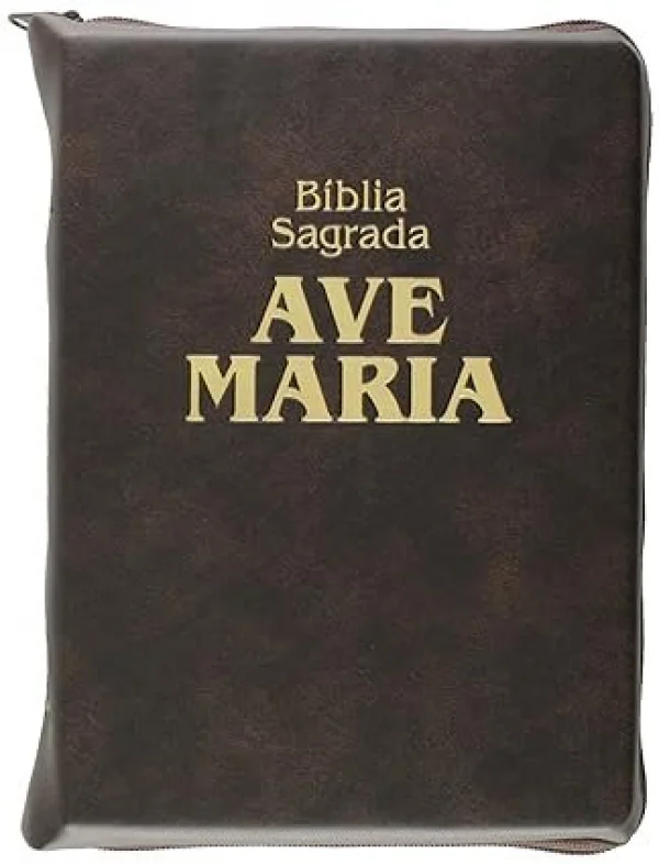 Bblia Sagrada Ave Maria - Zper - Marrom