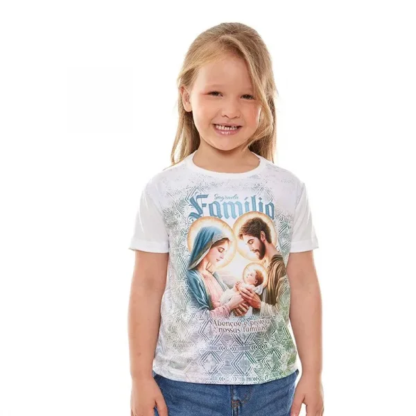 Camiseta Infantil Unissex Sagrada Famlia