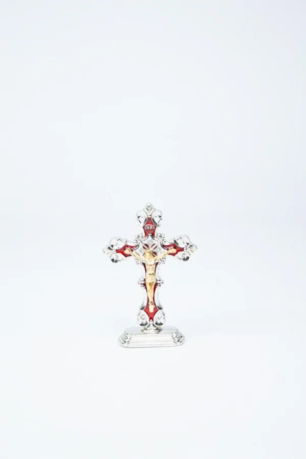 Crucifixo em Metal 8cm - Base Colante