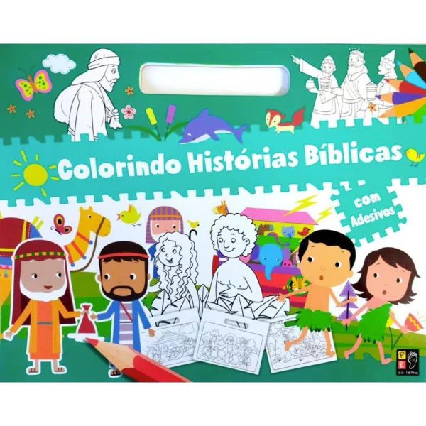 Histria da Bblia - Prancheta para Colorir e Adesivos