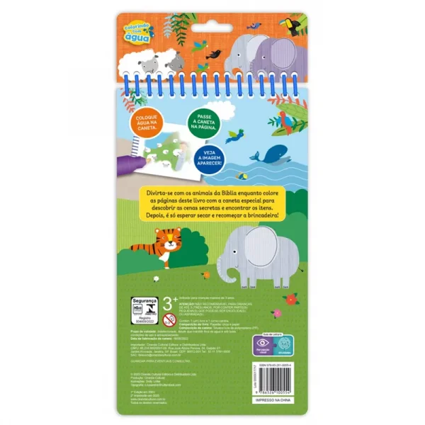 Livro Aquabook Animais da Bblia