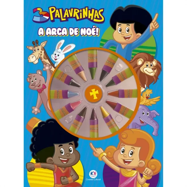 Livro Giz de cera 3 Palavrinhas - A arca de No