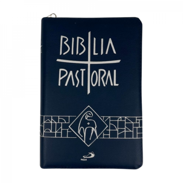 Bíblia Pastoral - Zíper - Azul