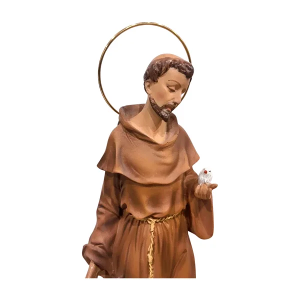São Francisco com Lobo 20 cm – Resina