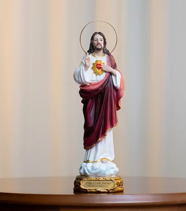 Imagem do Sagrado Cora��o de Jesus 30 cm � Resina