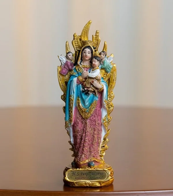 Nossa Senhora do Perp�tuo Socorro 13 cm � Resina