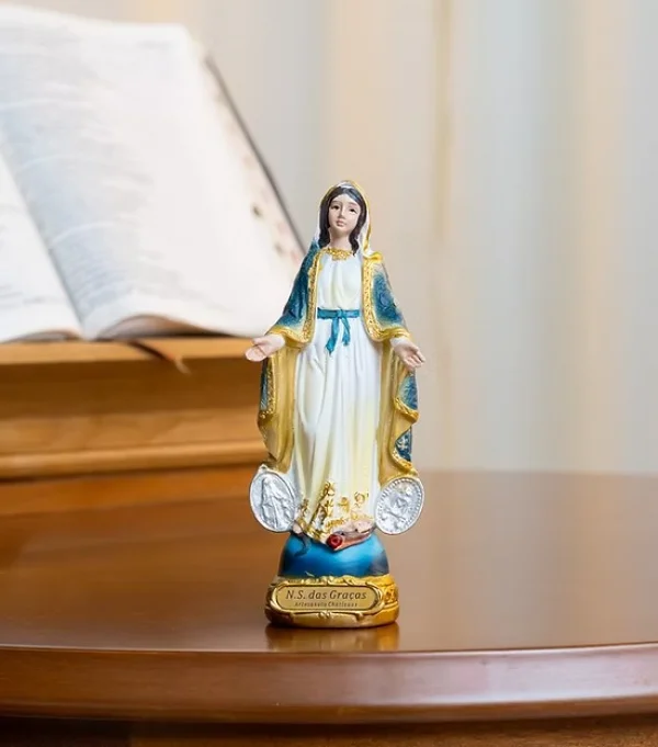 Nossa Senhora das Gra�as 13 cm � Resina