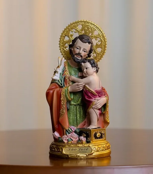 Busto de S�o Jos� 20 cm � Resina