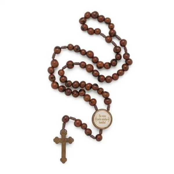 Terço Nossa Senhora Aparecida Açaí Marrom