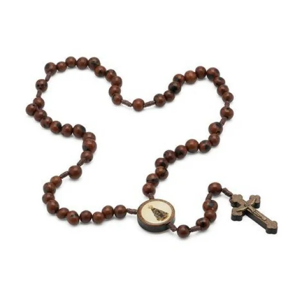 Terço Nossa Senhora Aparecida Açaí Marrom