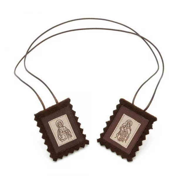 Escapul�rio de Tecido Grande com Folheto