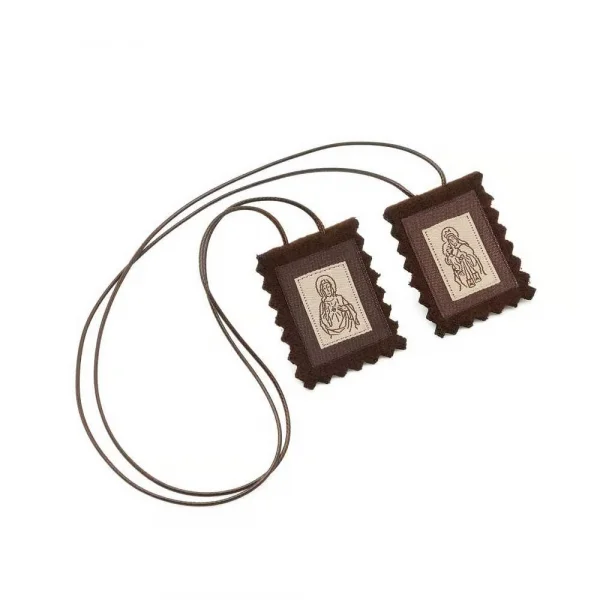 Escapul�rio de Tecido Grande com Folheto