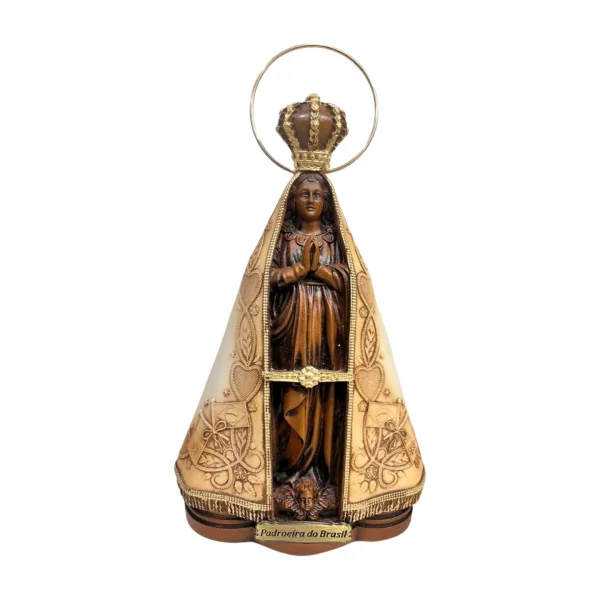 Nossa Senhora Aparecida Padroeira do Brasile Terracota 30cm - Resina