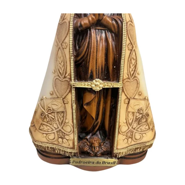 Nossa Senhora Aparecida Padroeira do Brasile Terracota 30cm - Resina