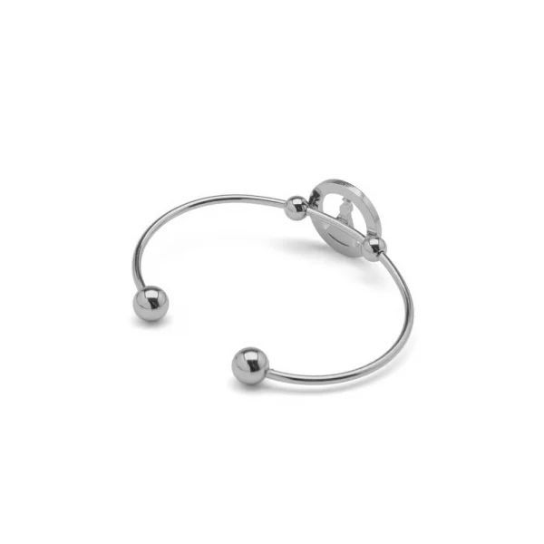 BRACELETE ACO INOX NOSSA SENHORA APARECIDA COM STRASS