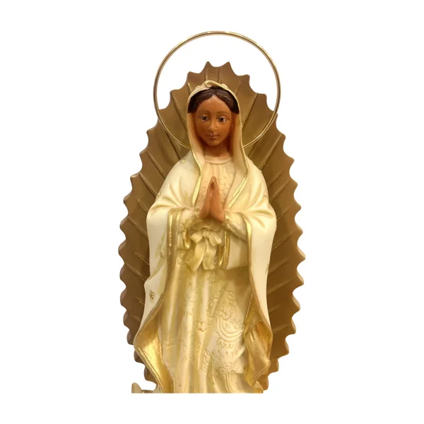 Nossa Senhora de Guadalupe Marfim C/ Aureola 20cm