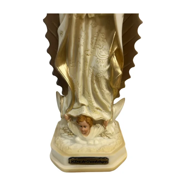 Nossa Senhora de Guadalupe Marfim C/ Aureola 20cm